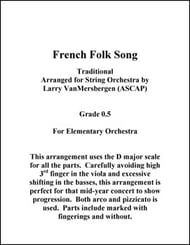 French Folk Song Orchestra sheet music cover Thumbnail